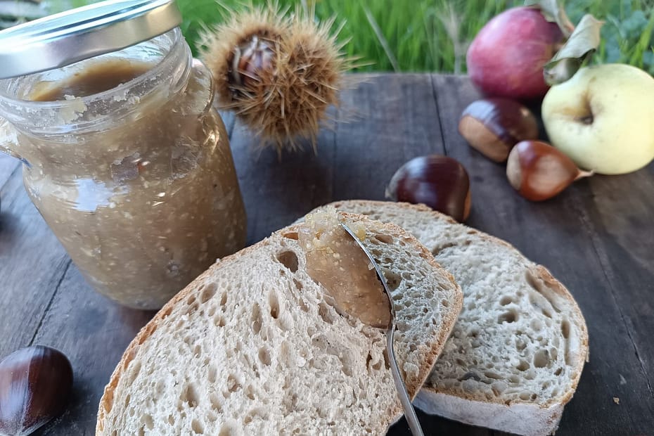 délicieuse pâte à tartiner de châtaigne